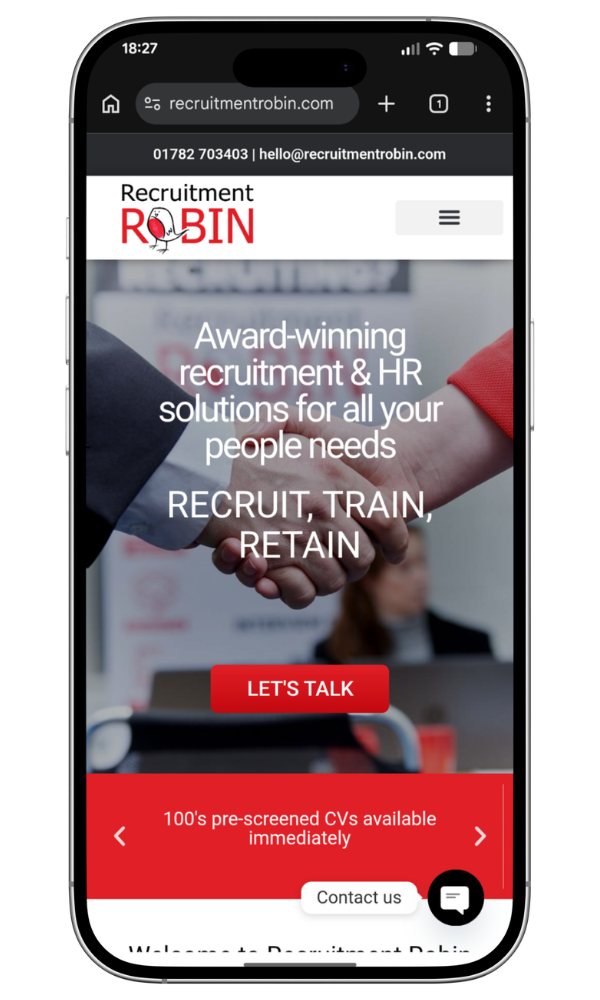 Recruitment Robin mobile site